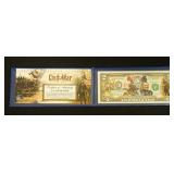 1246	2 TWO DOLLAR BILLS COLORIZED CIVIL WAR