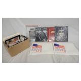 1279	LARGE LOT OF BOOKS/EPHEMERA MOSTLY STAMP & MODEL CAR COLLECTING RELATED. LOT ALSO INCLUDES TWO 