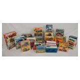 1287	LARGE LOT OF VINTAGE AVON CAR THEMED COLOGNE BOTTLES W/ BOXES. 