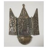 1006	SILVER RELIGIOUS ICON MARKED 800 3.94 TOZ, 5 IN HIGH