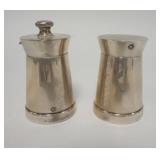 1013	STERLING BLACK STAR AND GORHAM PEPPERMILL AND SALT SHAKER, 3 IN HIGH
