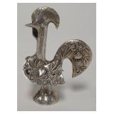 1014	SILVER ROOSTER FIGURE, 3 IN HIGH