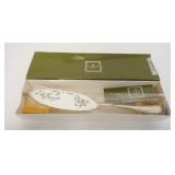 1022	CHRISTOFLE PARIS 11 IN FISH SERVING KNIFE, UNOPENED, SEALED IN BAGS, NEVER USED IN BOX