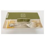 1023	CHRISTOFLE PARIS 8 3/4 IN FISH SERVING FORK, UNOPENED, SEALED IN BAGS, NEVER USED IN BOX