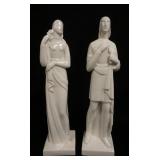 1036	LAMBERTON CHINA ROMEO AND JULIET SCULPTURED BY GEZA DEVEGH, 17 IN HIGH