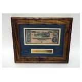 1057	CONFEDERATE TEN DOLLAR BILL FRAMED