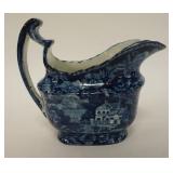 1088	HISTORICAL BLUE STAFFORDSHIRE CREAMER, 5 IN HIGH