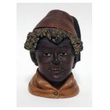 1097	BLACKAMOOR TABACCO JAR. 6 IN H