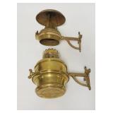 1098	BRASS RAILROAD CAR LAMP. PATENTED 1875 & 1876. HICKS & SMITH, NEW YORK. HAS NO CHIMENEY 