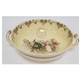 1114	FOLEY *MERRY WIVES OF WINDSOR* LARGE BOWL 13 3/4 IN ACROSS THE HANDLES. 4 1/4 IN H