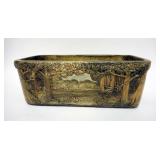 1121	WELLER WOODLANDS LARGE PLANTER. 14 5/8 IN X 6 7/8 IN. 5 1/2 IN H 