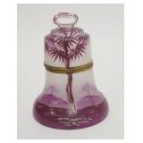 1126	ANTIQUE BELL FORM JAR, 6 1/4 IN HIGH