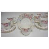1150	GROUP OF 13 MIKASA BONE CHINA CUPS AND SAUCERS, CAH 20 MATISSE