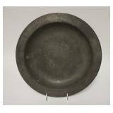 1166	ANITIQUE PEWTER CHARGER. 14 3/4 IN. MAKERS MARK IS STAMPED ON BACK