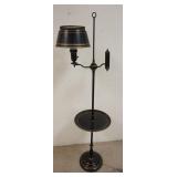 1197	PAINT DECORATED LAMP W/ TABLE CENTER 