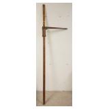 1235	HORSE MEASURING DEVICE W/ BRASS TRIM APP. 79 IN L 