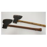 1250	2 BROAD AXES. 29 1/2 & 27 1/2 IN L 