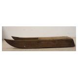 1294	PRIMITIVE WOODEN SLED *ALASKA*	PRIMITIVE WOODEN SLED *ALASKA* HAS IRON RUNNERS