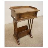 1320	BRANDT ONE DRAWER TELEPHONE STAND, 23 1/4 IN HIGH