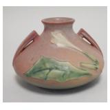 1006	ROSEVILLE THORNAPPLE PINK VASE, 4 1/4 IN HIGH