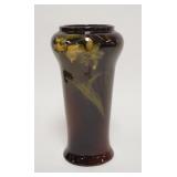 1016	BROWN GLAZED ART POTTERY VASE, #3 IMPRESSED IN THE BASE, 10 1/2 IN HIGH