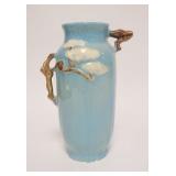 1017	ROSEVILLE BLUE MING VASE, 10 1/2 IN HIGH