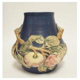 1019	WELLER BALDIN LARGE BLUE VASE, 9 IN HIGH