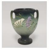 1066	ROSEVILLE FREESIA GREEN VASE, 8 1/2 IN HIGH