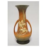 1072	ROSEVILLE, ZEPHER LILY VASE, BROWN, 12 1/2 IN HIGH