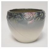 1093	WELLER JARDINIERE W/ROSE PATTERN, 8 1/2 IN HIGH