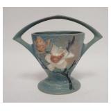 1102	ROSEVILLE MAGNOLIA BASKET, 8 1/2 IN HIGH