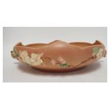 1103	ROSEVILLE APPLE BLOSSOM LOW BOWL, 13 IN ACROSS THE HANDLES