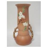 1116	ROSEVILLE APPLE BLOSSOM TALL PINK VASE, 15 1/52 IN HIGH