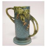1131	ROSEVILLE BLUE BUSHBERRY VASE, 7 1/4 IN HIGH