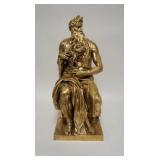 1001	F. BARBEDIENNE GILT BRONZE MOSES CIRCA 1890-1900. 24 IN H 
