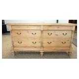 1067	6 DRAWER PINE CHEST 69 3/4 IN H, 22 1/2 IN DEEP