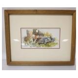 1176	RUTH WILSON PRINT, NJ ARTIST, BIO ON REVERSE, 15 IN X 12 IN INCLUDING FRAME 