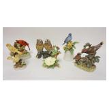 1239	6 CERAMIC BIRD FIGURES, TALLEST IS 8 1/2 IN H 