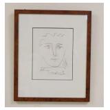 1265	MODERN ART PORTIAT PRINT, PURCHASED AT THOMAS VOKES GALLERIES, MORRISTOWN, NJ. 15 IN X 18 IN IN