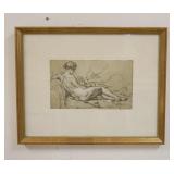 1266	PRINT OF A RECLINING NUDE, 19 1/4 IN X 15 1/2 IN INCLUDING FRAME