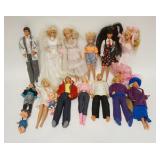 1282	LOT OF BARBIE DOLLS ETC.