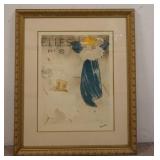 1299	TOULOUSE LAUTREC LARGE LITHO *ELLES* 32 IN X 38 IN INCLUDING FRAME