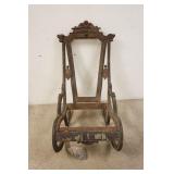 1314	FANCY VICTORIAN ROCKER IN NEED OF RESTORATION