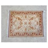 1026	FLORAL THROW RUG, 3 FT 6 IN X 2 FT 9 IN