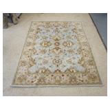 1031	KALEEN ROOM SIZE RUG, BEIGE & PALE BLUE, 8 FT X 10 FT