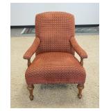 1041	CR LAINE UPHOLSTERED ARM CHAIR, 29 1/2 IN WIDE X 37 IN HIGH