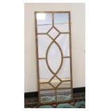 1047	MIRROR W/LATTICE, 19 3/4 IN X 51 1/4 IN