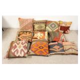 1056	GROUP OF 11 SOUTHWESTERN THROW PILLOWS, EXCELLENT CONDITION