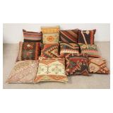 1057	GROUP OF 12 SOUTHWESTERN THROW PILLOWS, EXCELLENT CONDITION