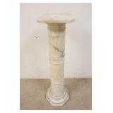 1085	MARBLE PEDESTAL, 10 1/2 IN SQUARE X 39 1/2 IN HIGH